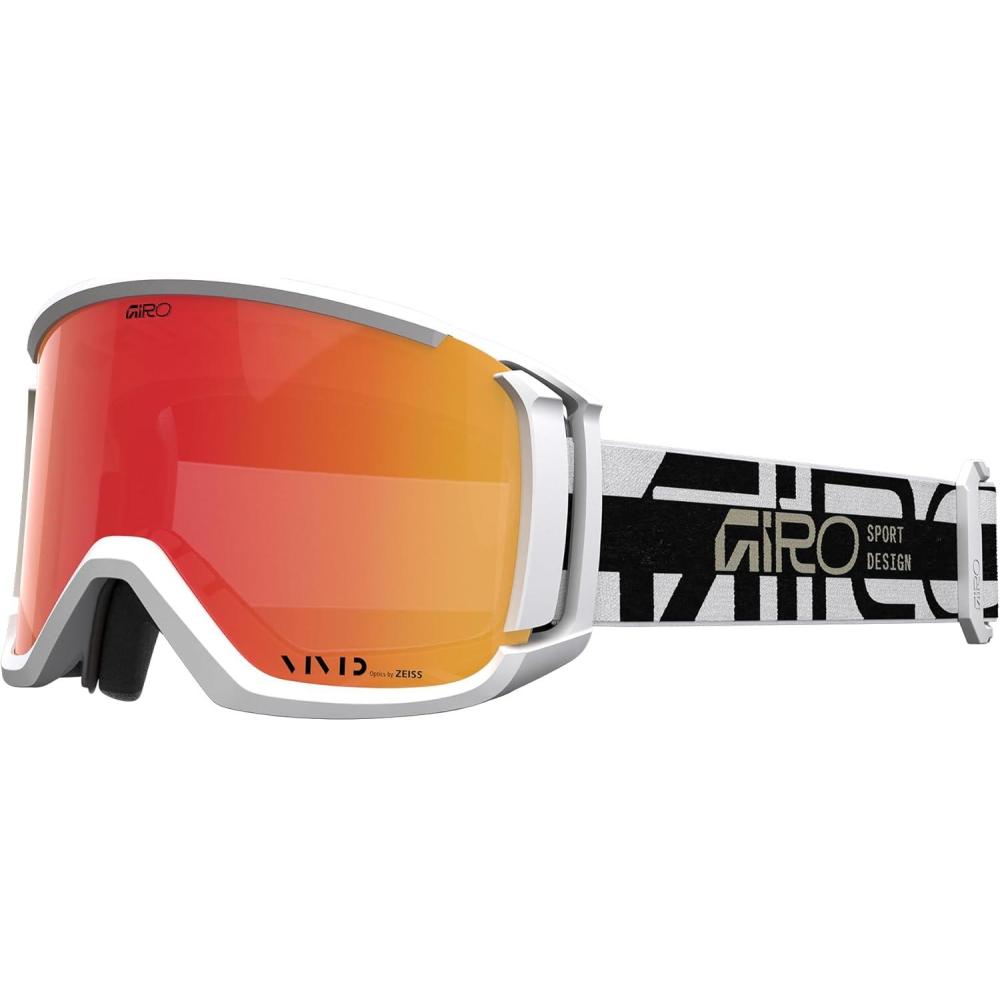 imageGiro Revolt Snow GogglesBlackWhite Burst  Vivid Ember