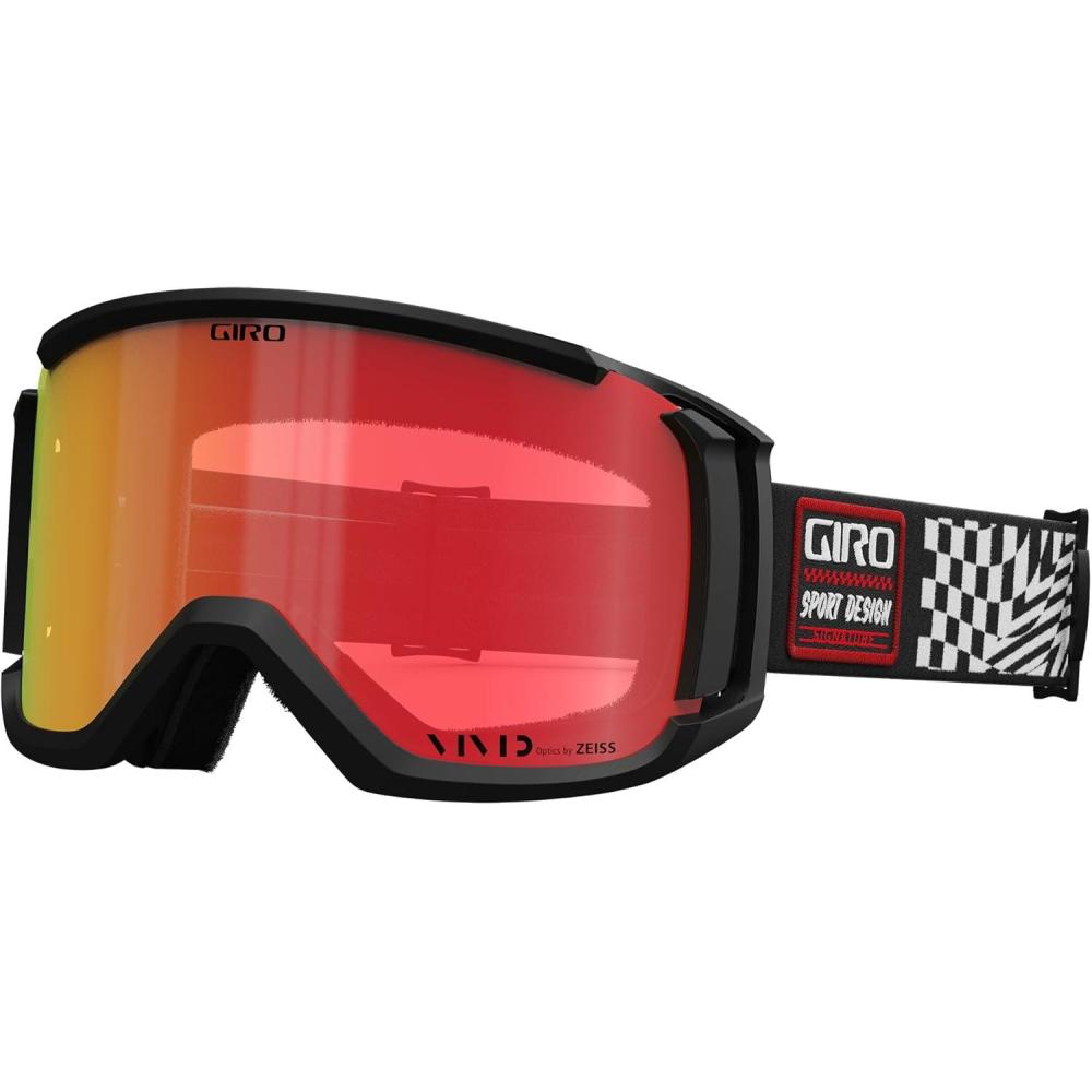 imageGiro Revolt Snow GogglesBlackWhite Vertigo Vivid Ember