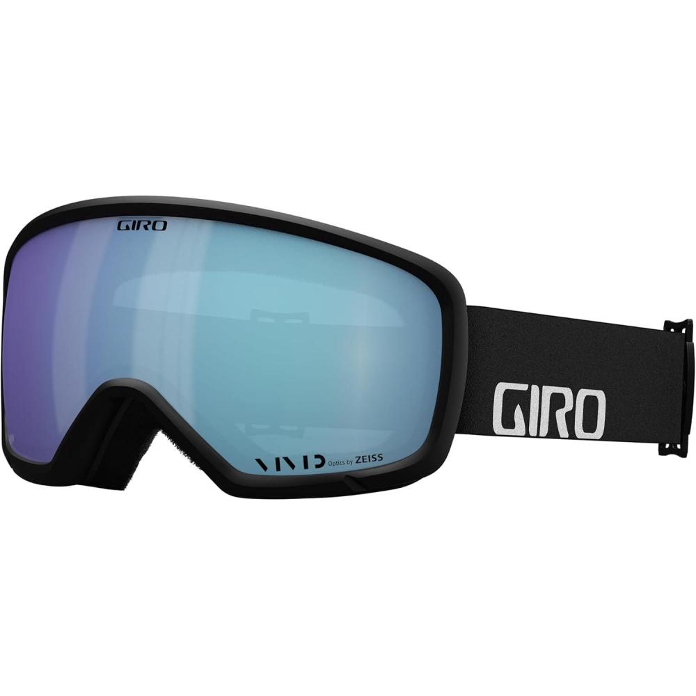 imageGiro Ringo Ski Goggles  Snowboard Goggles for Men Women ampamp Youth  VIVID Lens  AntiFog  OTG Over GlassesBlack WordmarkVivid Royal