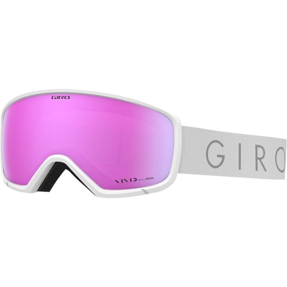 imageGiro Ringo Ski Goggles  Snowboard Goggles for Men Women ampamp Youth  VIVID Lens  AntiFog  OTG Over GlassesWhite Core Light  Vivid Pink