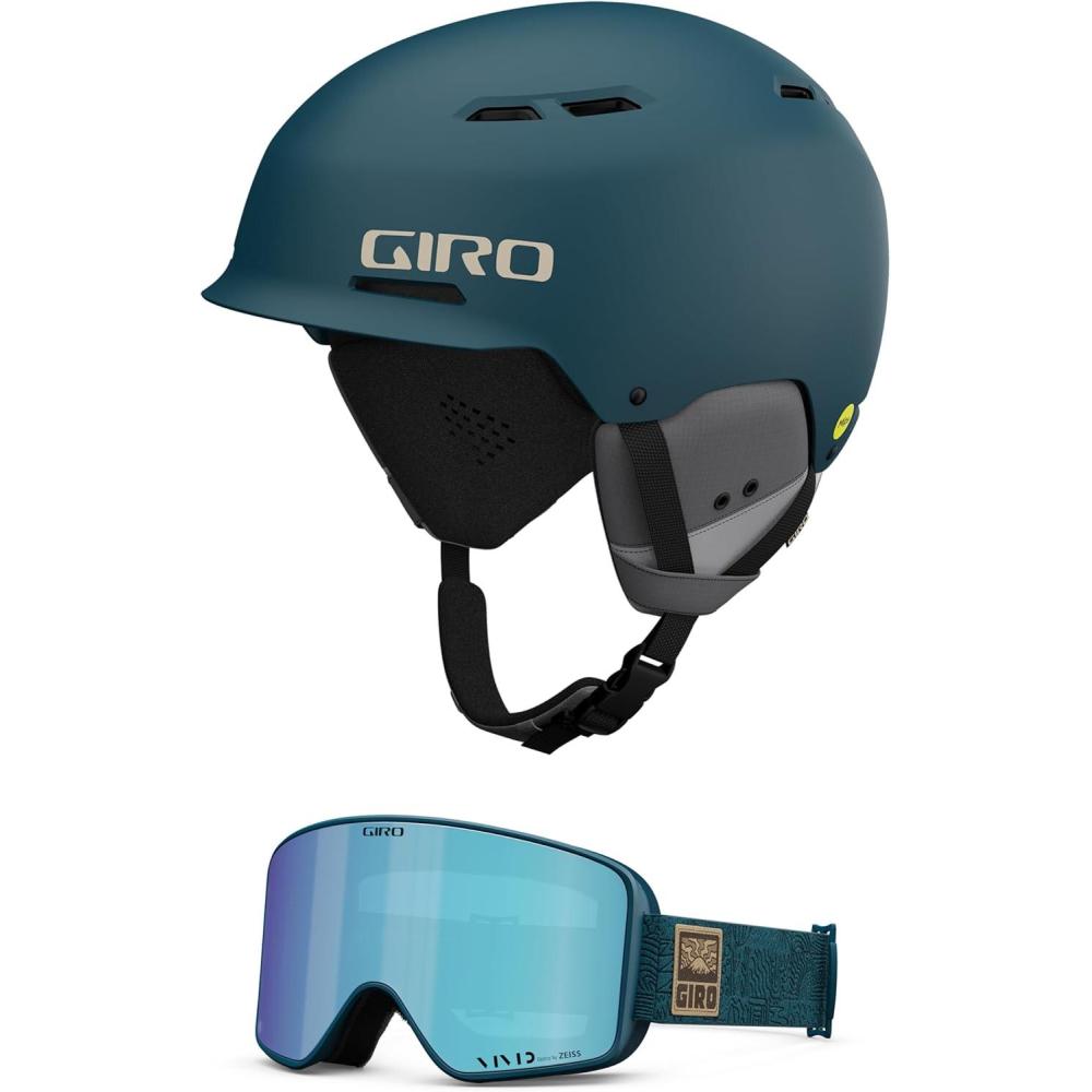 imageGiro Trig MIPS Snow Helmet 2020Combo Matte Harbor Blue Harbor Blue Adventure Grid