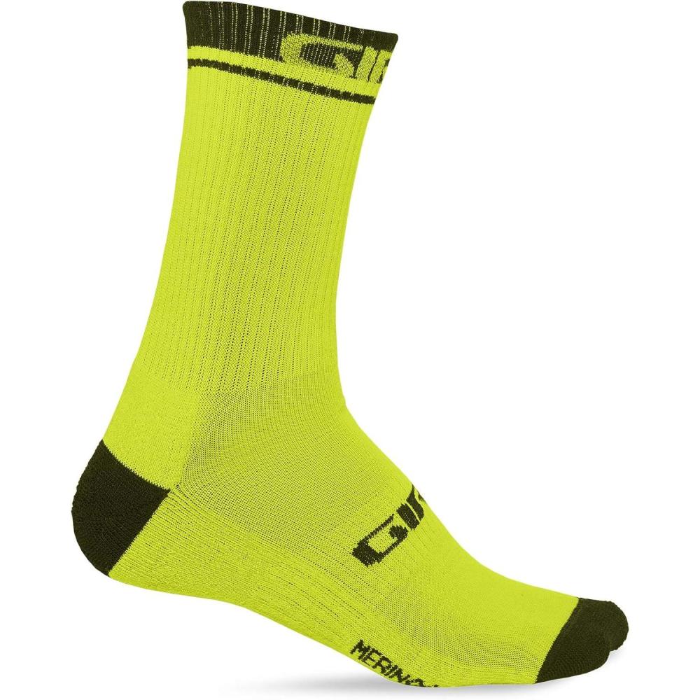 imageGiro Winter Merino Wool Cycling SocksLimeBlack 2021