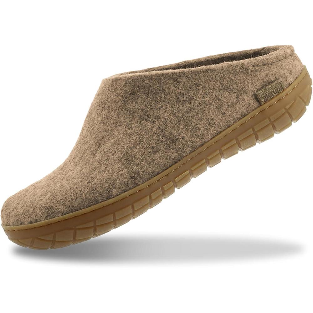 imageGlerups 100 quality wool mix Slipper with rubber sole Unisex SliponSand