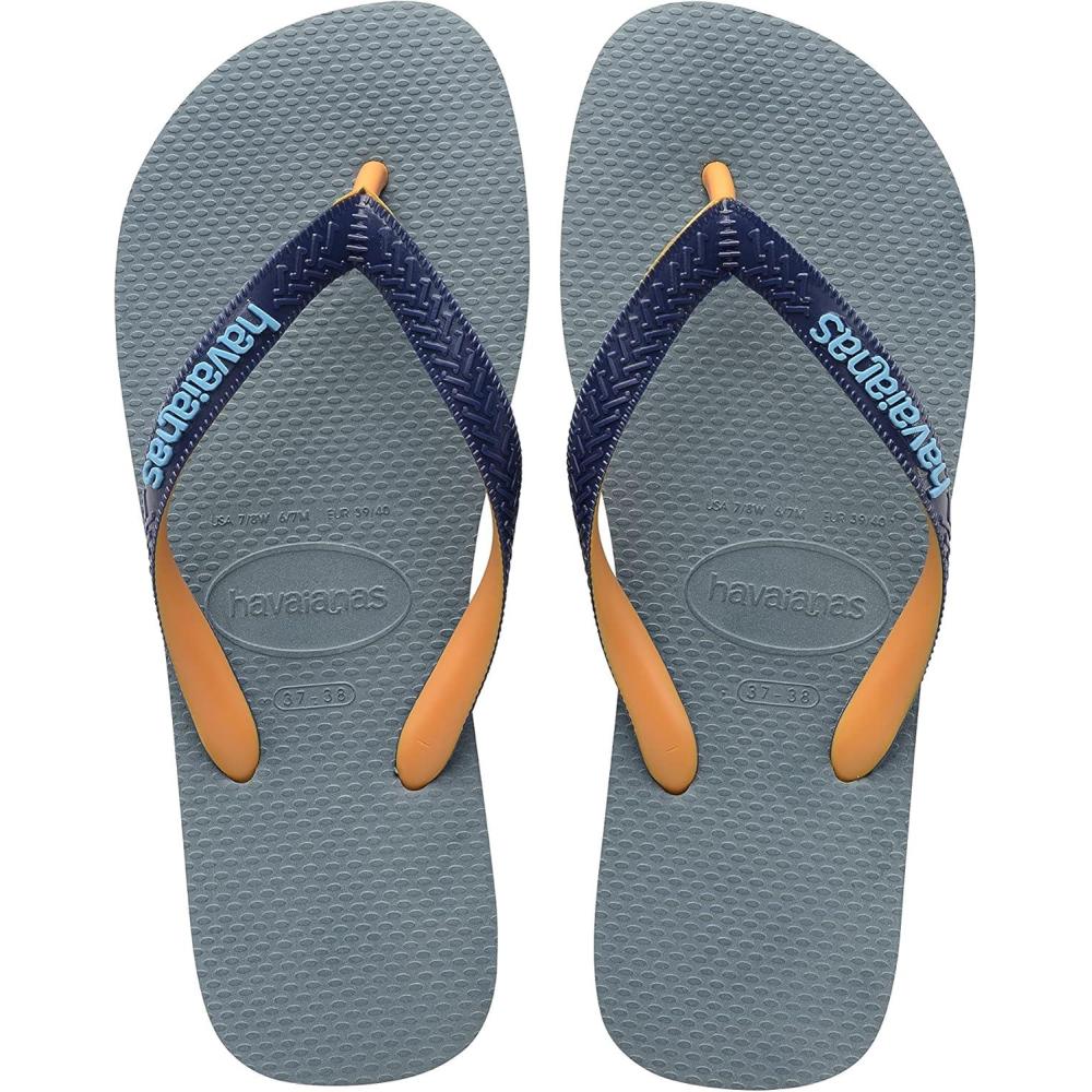 imageHavaianas Womens Top Tiras Senses Flip Flops  Womens Sandals for Swimming PoolsSilver Blue
