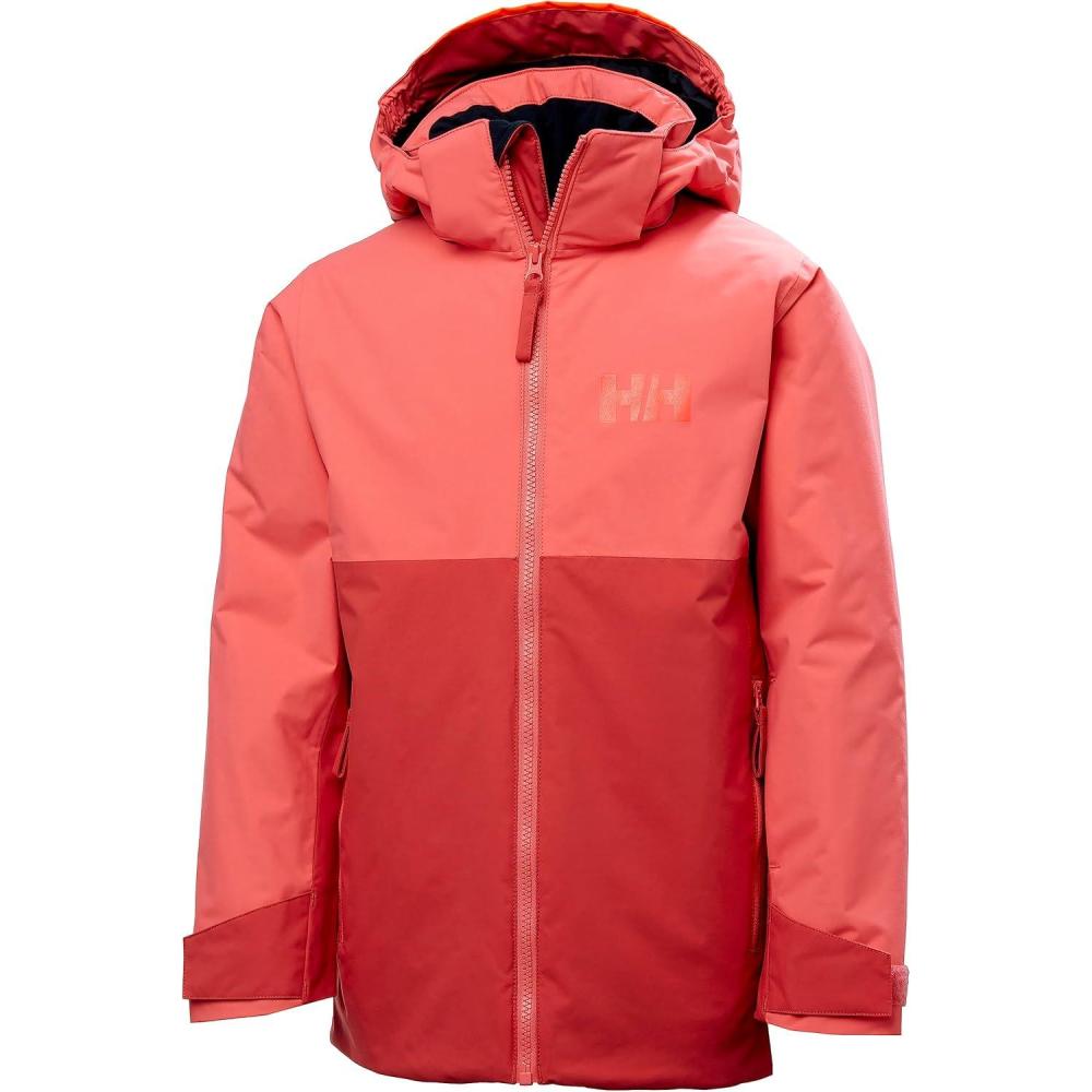 imageHellyHansen Junior Traverse Jacket  Waterproof Breathable Unisex Design Ideal for Outdoor Adventures101 Poppy Red
