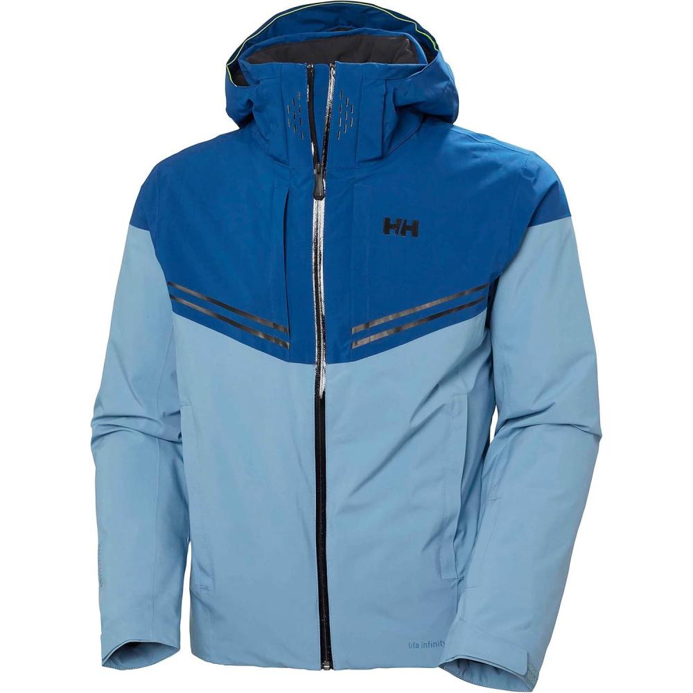 imageHellyHansen Mens Alpha Infinity Jacket625 Blue Fog