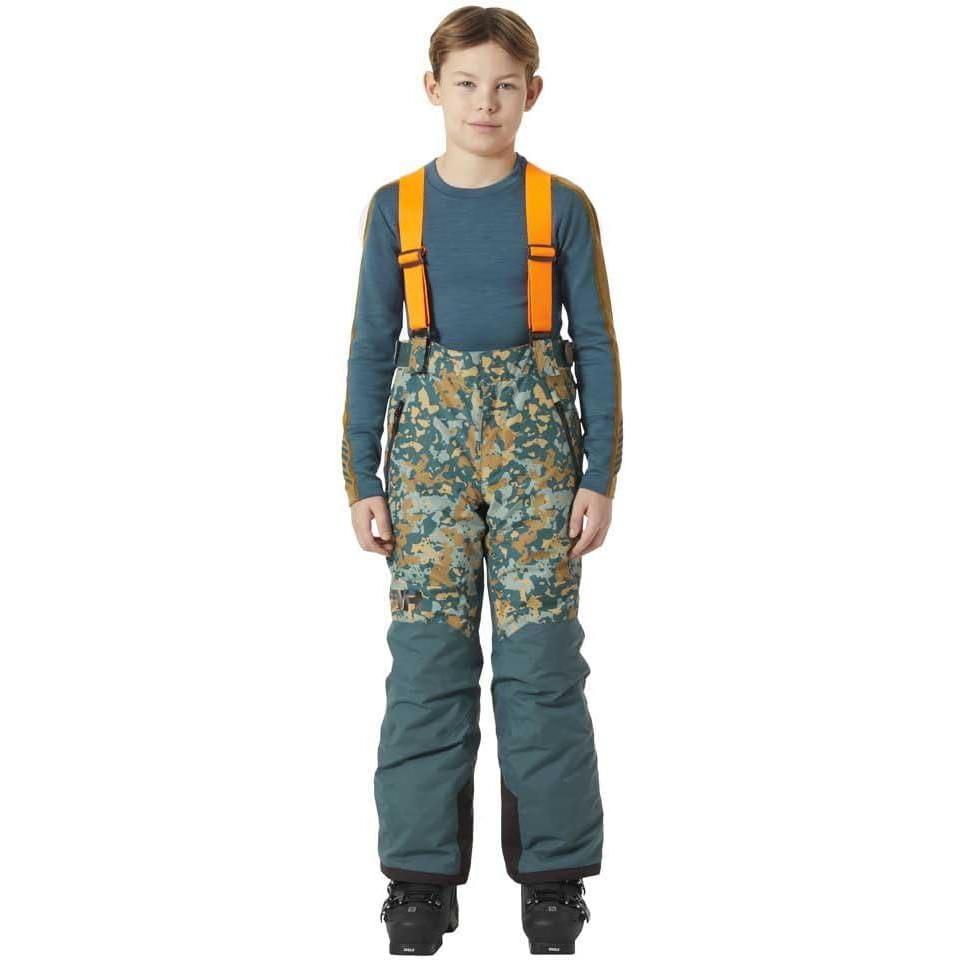 imageHellyHansen No Limits 20 Pant Junior Unisex Waterproof Insulated Ski Pants for Kids Breathable Snow Wear453 Dark Creek Splash Camo Aop