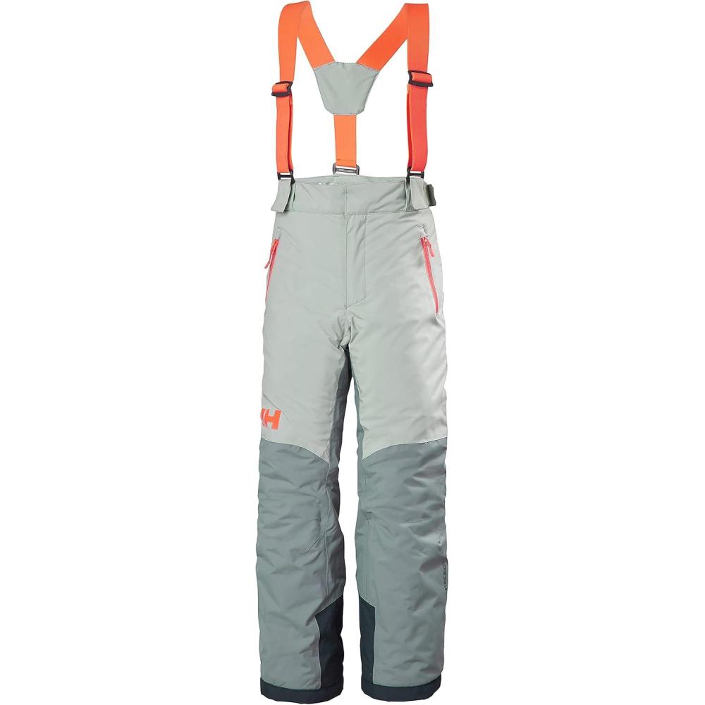 imageHellyHansen No Limits 20 Pant Junior Unisex Waterproof Insulated Ski Pants for Kids Breathable Snow Wear484 Eucalyptus