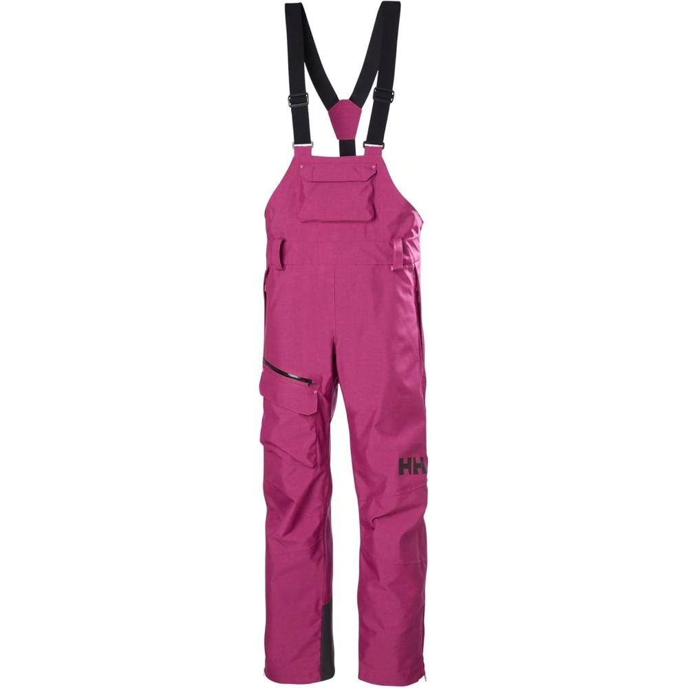 imageHellyHansen Powderqueen Bib Pant Womens Snow Pant for Skiing Waterproof Insulated Winter Gear663 Magenta 20