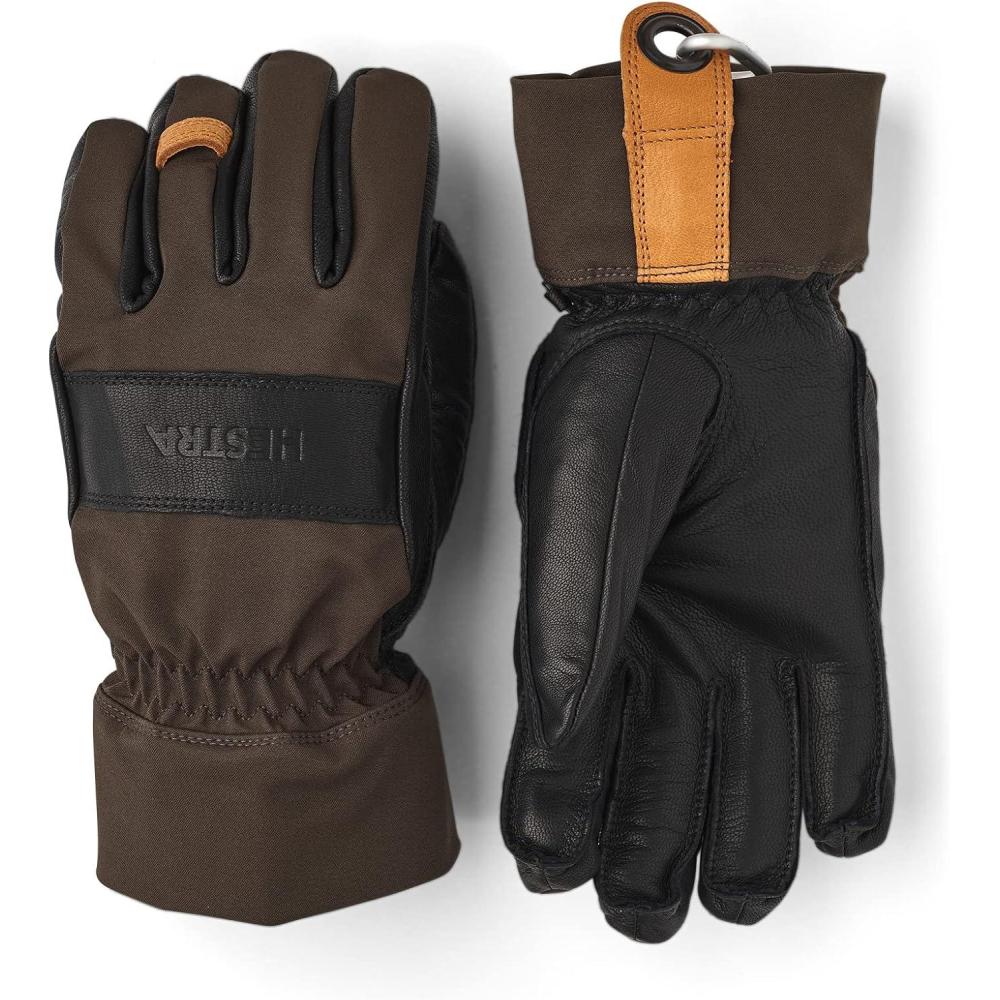 imageHestra Unisex Highland 5Finger Glove Windproof Lined Winter Hiking ampamp Cold Weather Gloves for Men ampamp WomenDark Forest