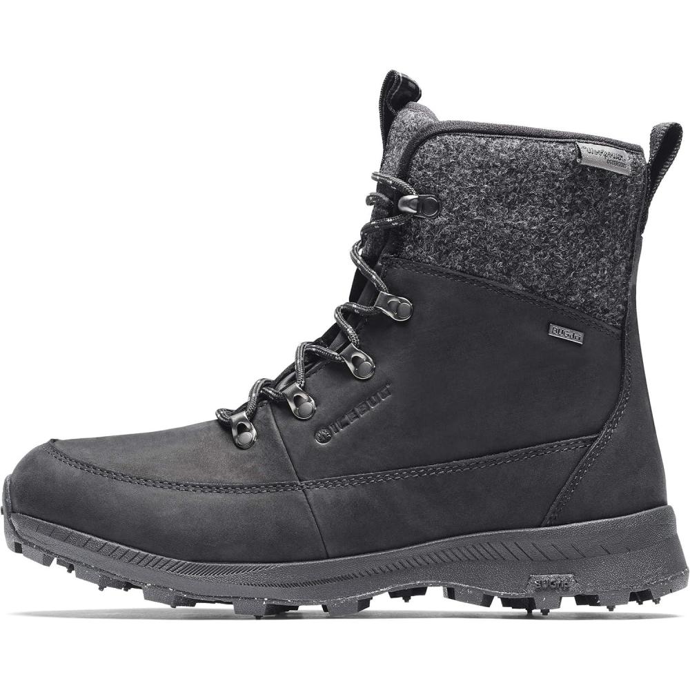 imageIcebug Mens Adak BUGrip Winter Hiking Boot with Carbide Studded Traction SoleBlackGrey