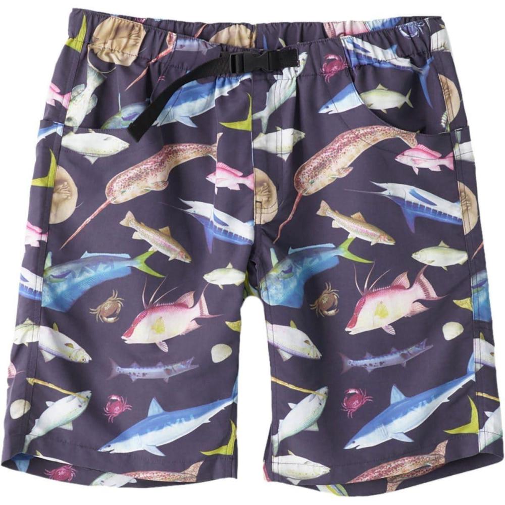 imageKAVU Big Eddy Short Quick Dry Shorts with Elastic Waist and Belt TrunksFish Fiesta
