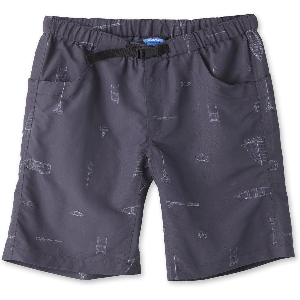 imageKAVU Big Eddy Short Quick Dry Shorts with Elastic Waist and Belt TrunksMaritime