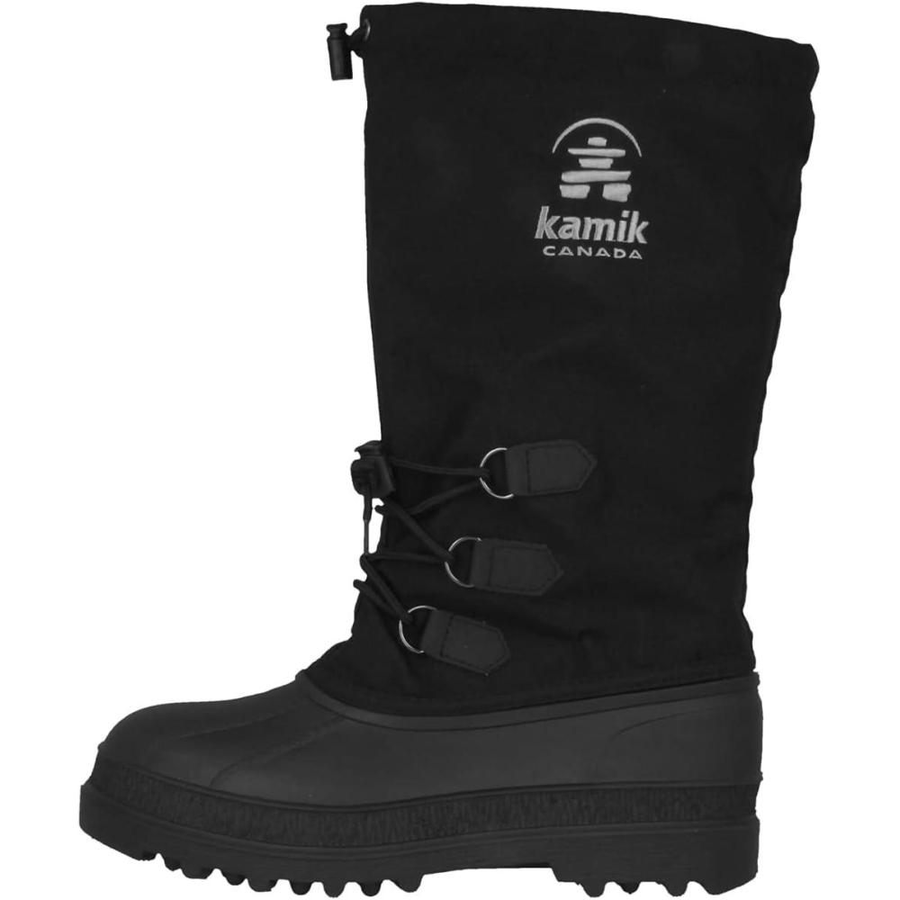 imageKamik Greenbay 4 Mens Winter Boot Waterproof Nylon Shell Removable Liner Rated to 40 CBlack
