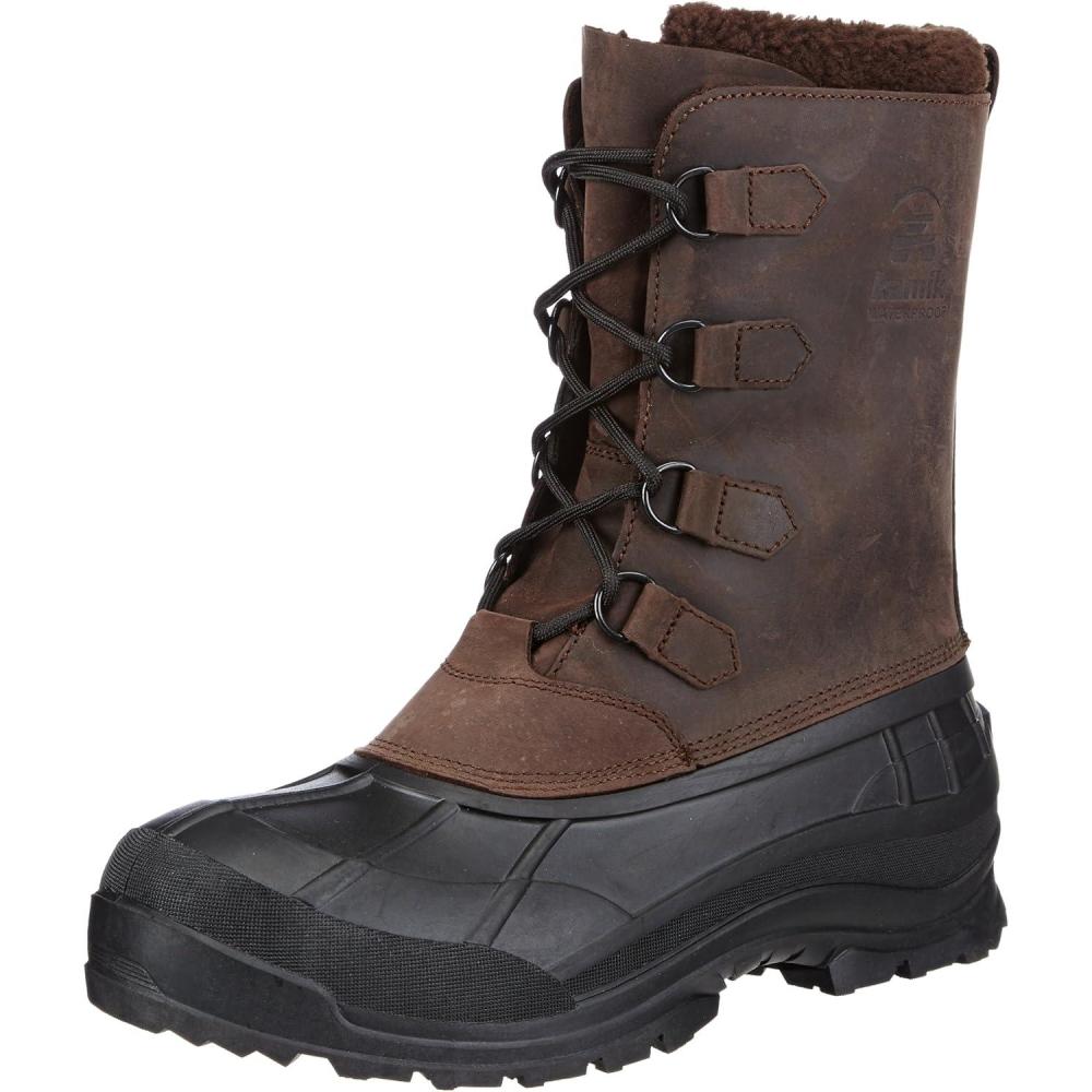 imageKamik Mens Alborg Winter BootsDark Brown Black