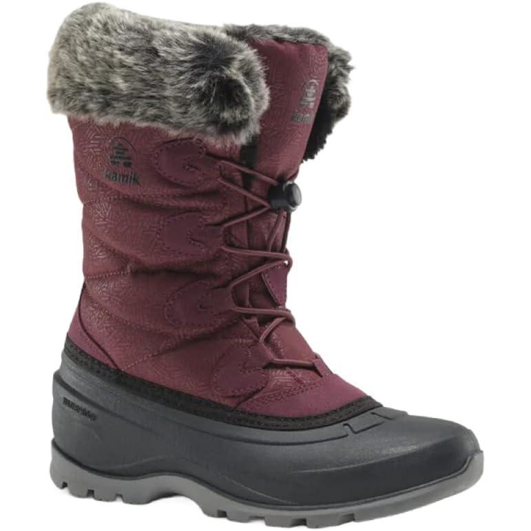 imageKamik Momentum 3 Snow Boots for Women Insulated  Thermal HEATMX Seam Sealed WaterproofBurgundy