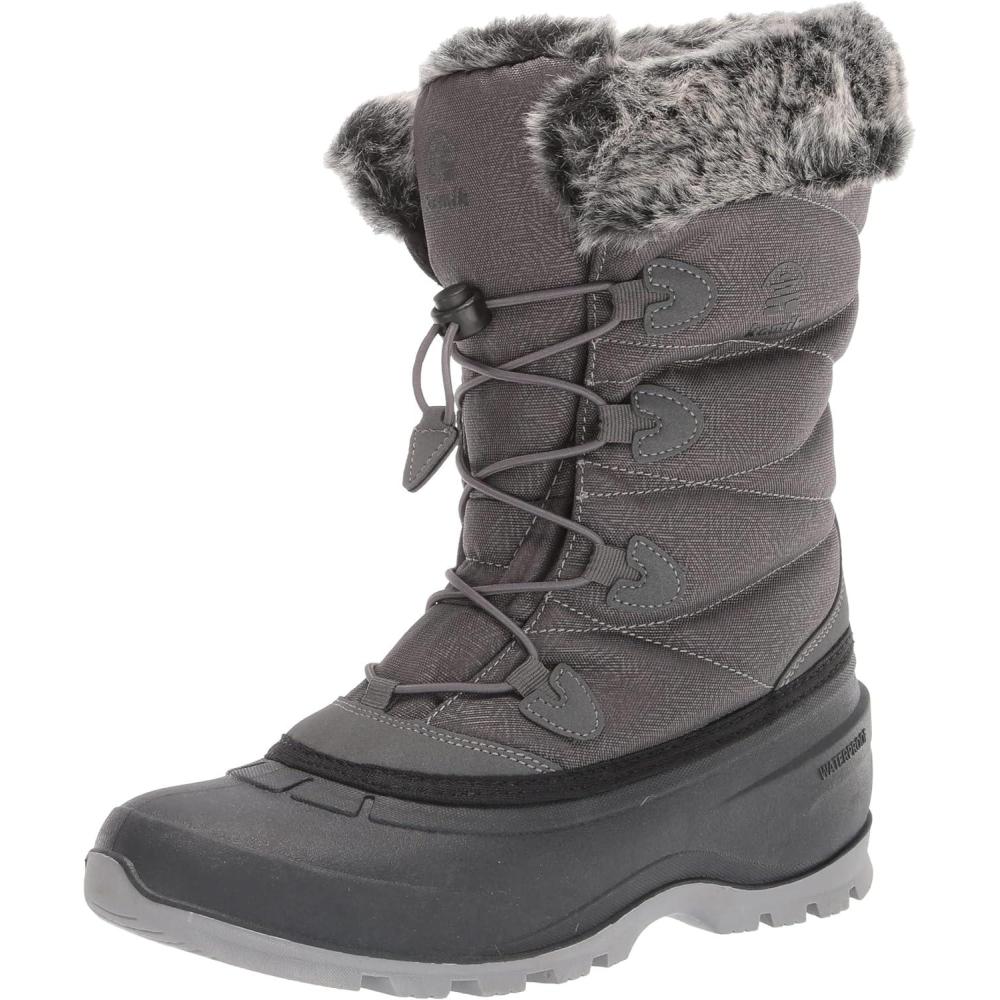 imageKamik Momentum 3 Snow Boots for Women Insulated  Thermal HEATMX Seam Sealed WaterproofCharcoal