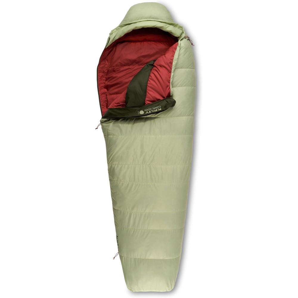 imageKelty Cosmic 20 Down Mummy Sleeping Bag for Backpacking Campers 550 Fill Power Recycled Fabrics with PFASFree DWR Designed in Sunny ColoradoLaurel Green