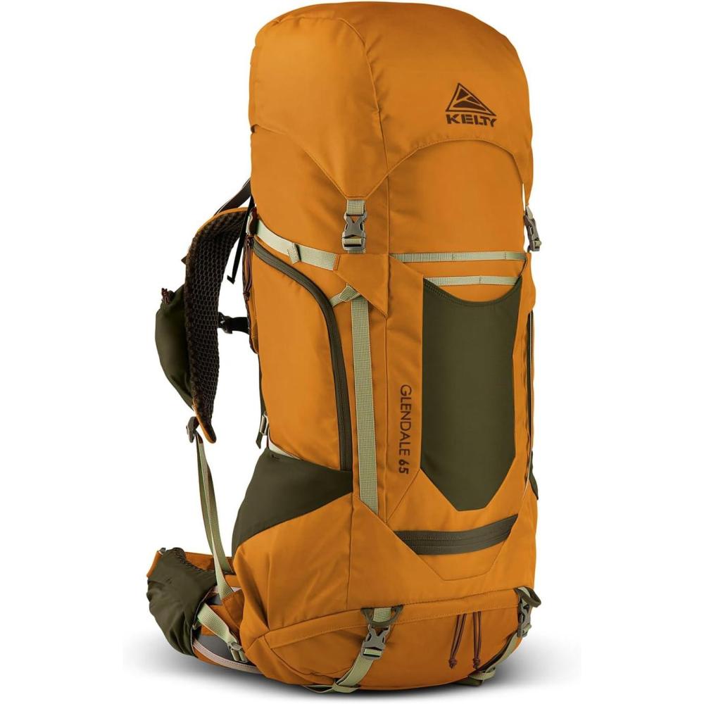 imageKelty Glendale 65L  105L Multiday Backpacking Thru Hiking Pack Adjustable Suspension Customized Fit Pageant Blue 105LCathay Spice