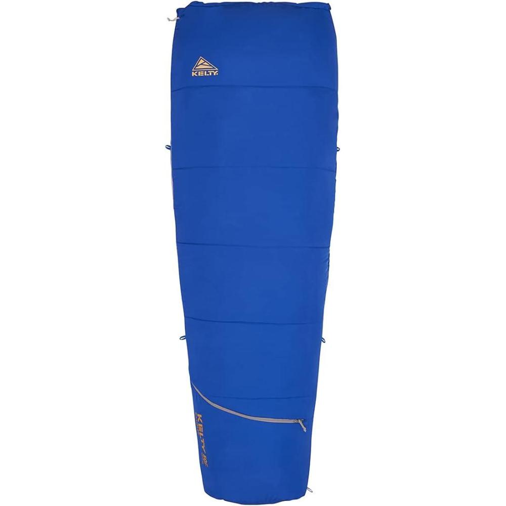 imageKelty Rambler 50 Degree Synthetic CloudLoft Insulated Sleeping Bag Unzips Completely to A Blanket AntiSnag Zipper ampamp MoreDazzling Blue