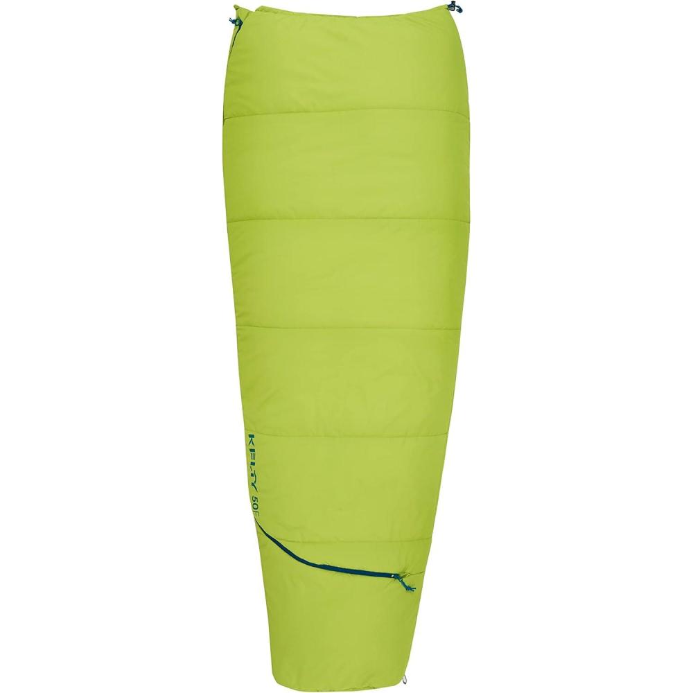 imageKelty Rambler 50 Degree Synthetic CloudLoft Insulated Sleeping Bag Unzips Completely to A Blanket AntiSnag Zipper ampamp MoreGreen Apple