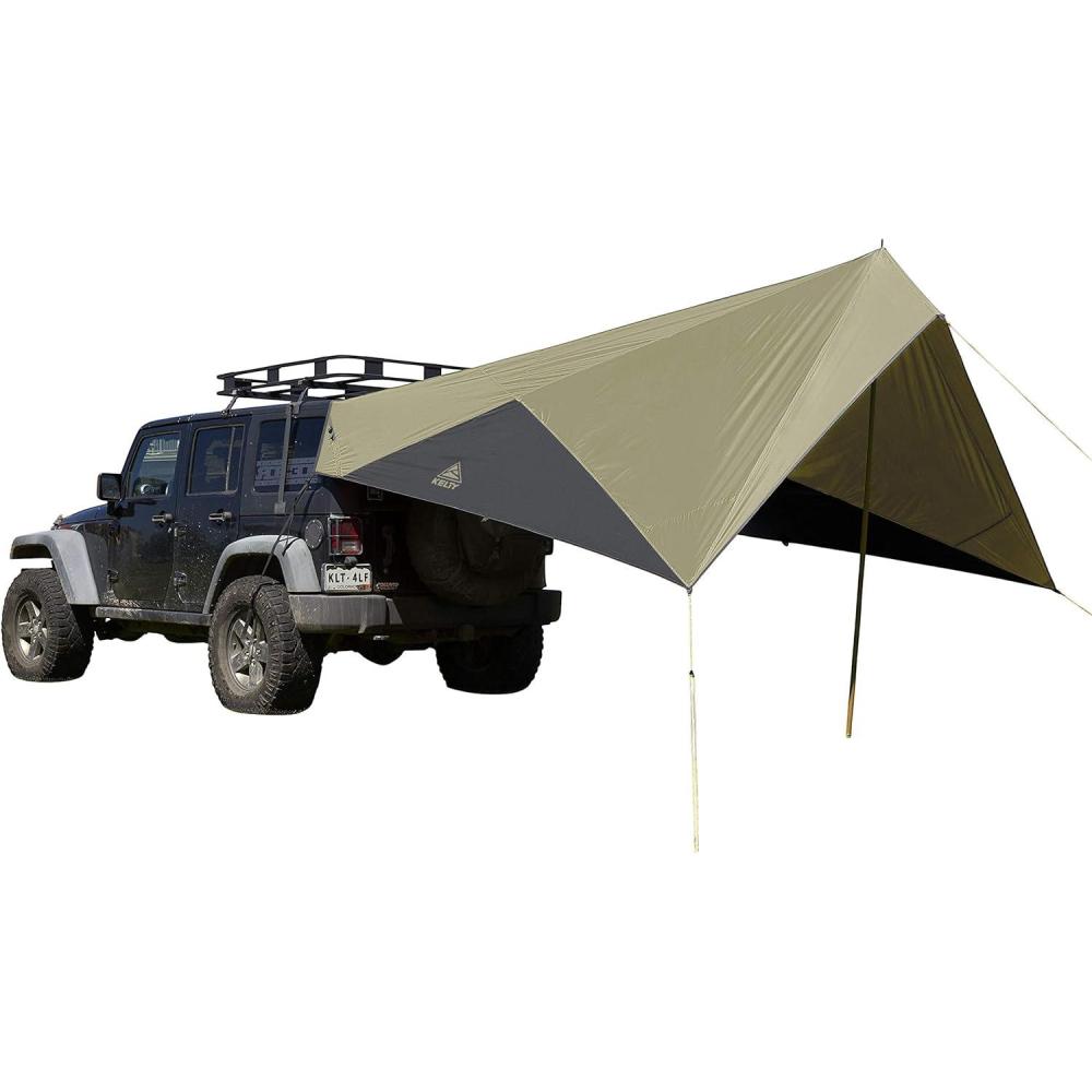 imageKelty Waypoint Tarp Car Camping and Tailgating Shelter Universal Vehicle MountElmDark Shadow