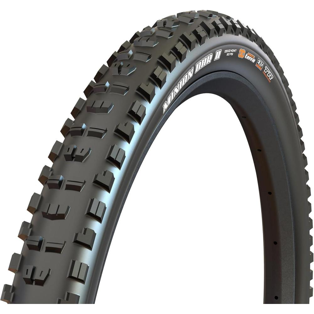 imageMAXXIS Minion DHR II  3C MaxxTerra  26 275 29  DH EXO DD EXO  E50 Rating Tubeless  Excellent Braking and Cornering Traction in Steep TerrainBlack