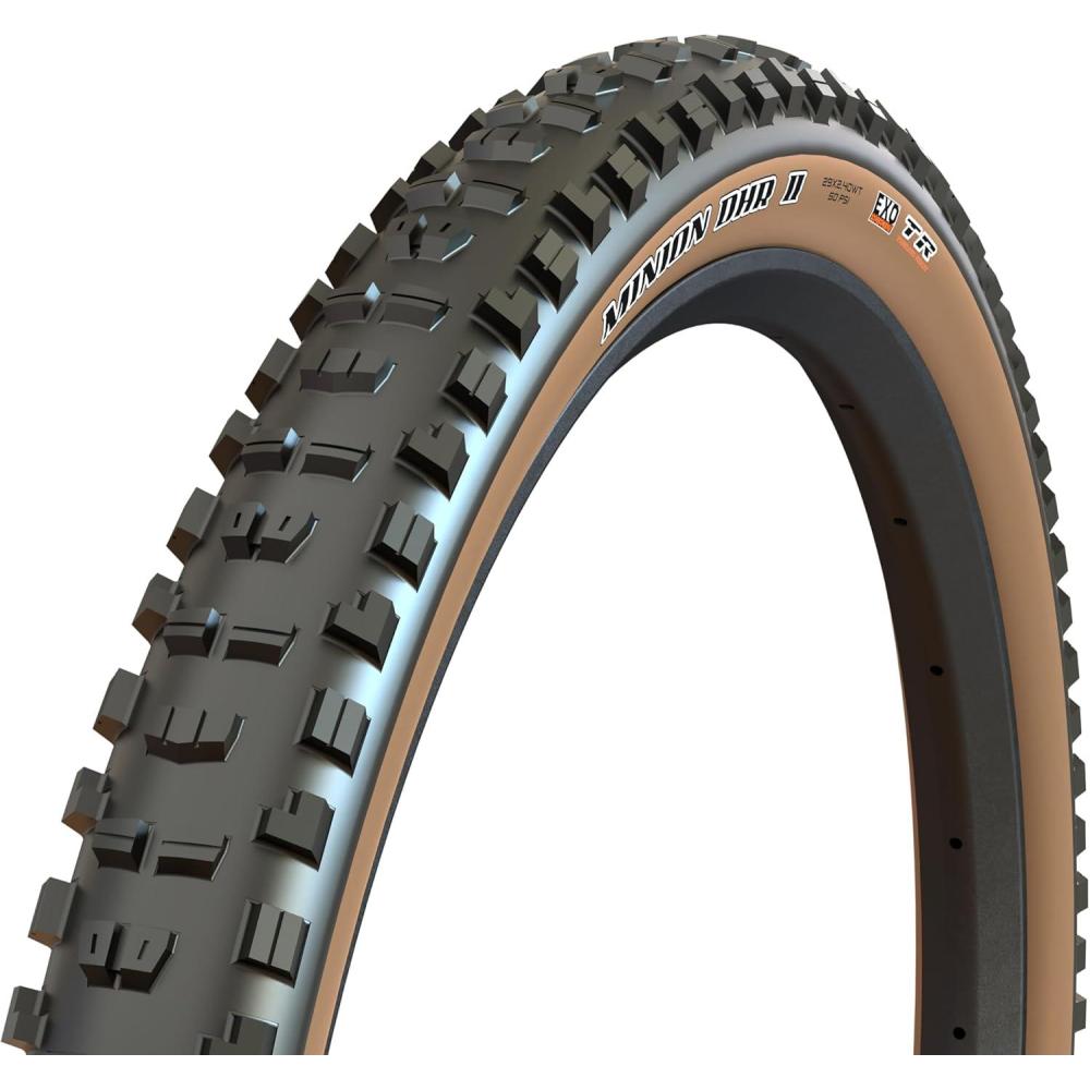 imageMaxxis Minion DHR II Dual Compound 29 275 EXO E25 Rating Tubeless Excellent Braking and Cornering Traction in Steep Terrain29x260WT EXO E25