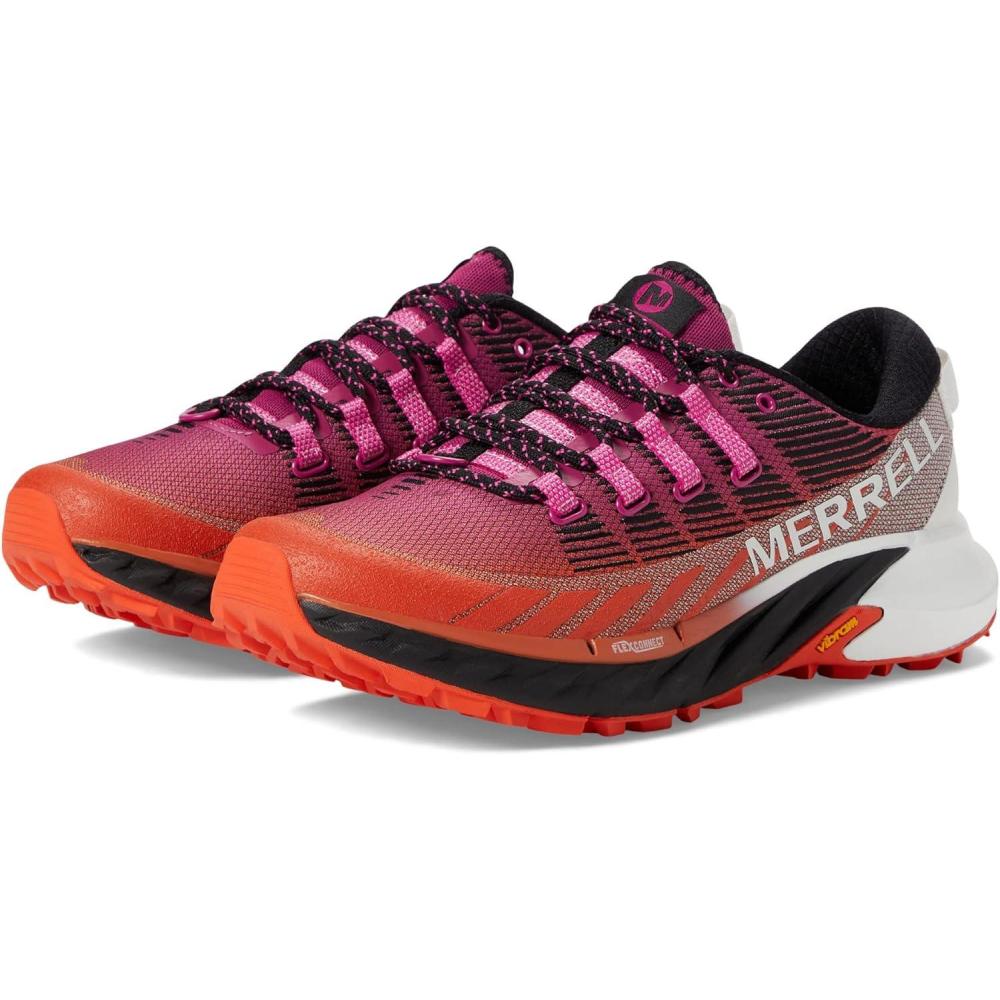 imageMerrell Mens Agility Peak 5 Trail RunnersFuchsia Tangerine