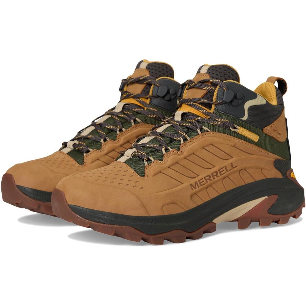 imageMerrell mens Moab Speed 2 Leather Mid WaterproofTan