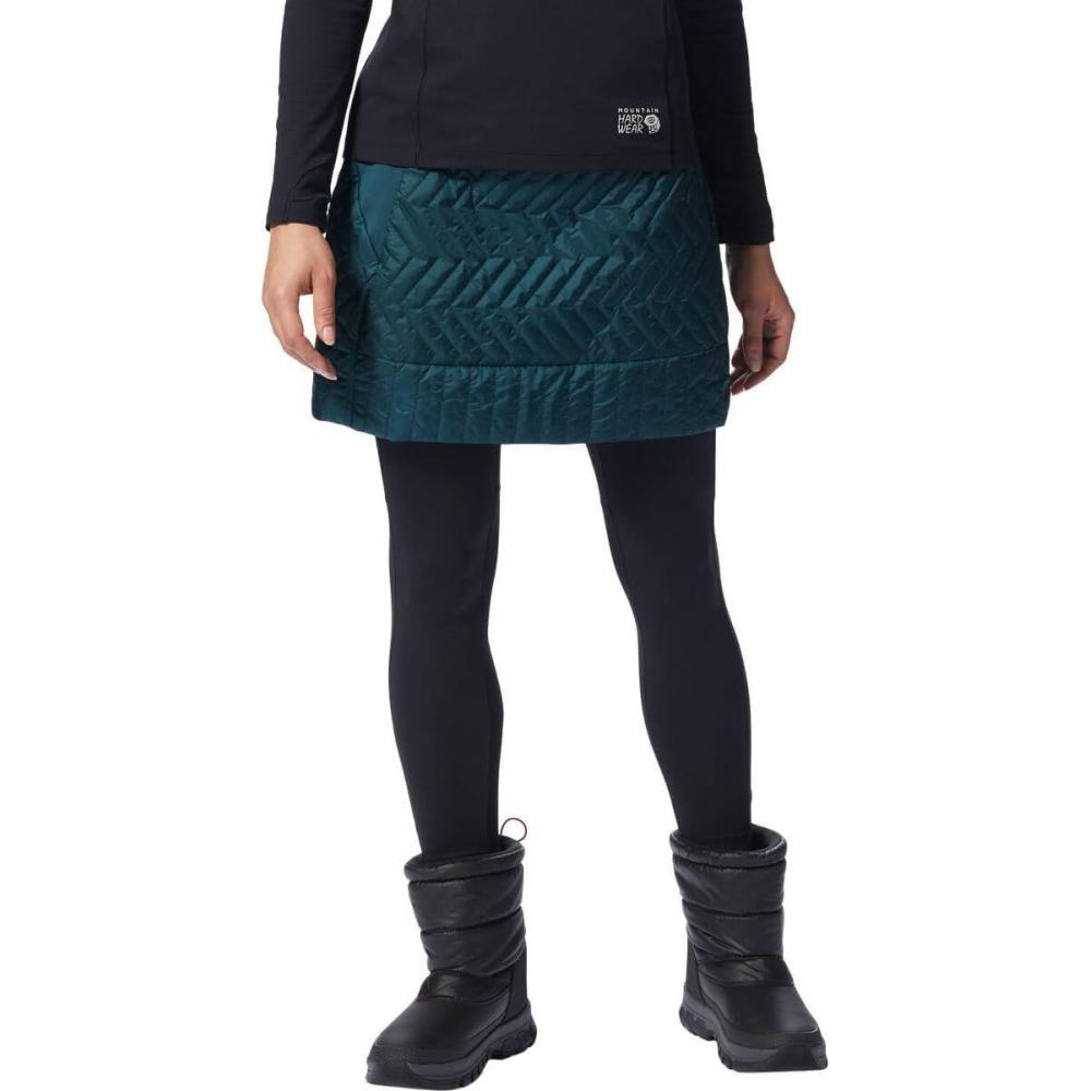imageMountain Hardwear Womens Trekkin Insulated Mini SkirtDark Marsh