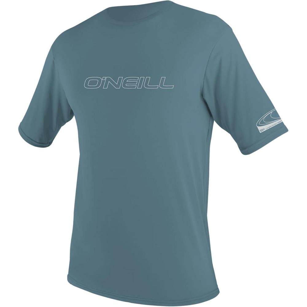imageONEILL Mens Mens Basic Skins 50 Short Sleeve Sun ShirtDusty Blue