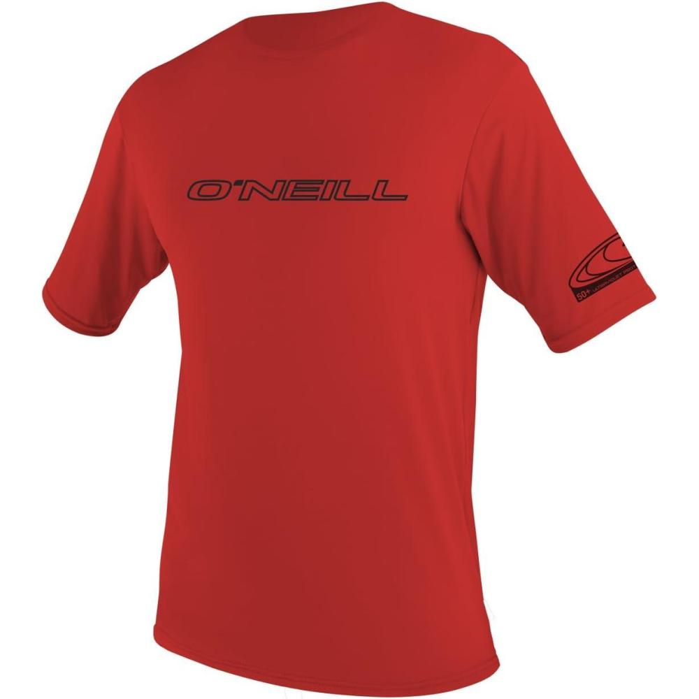 imageONEILL Mens Mens Basic Skins 50 Short Sleeve Sun ShirtRed