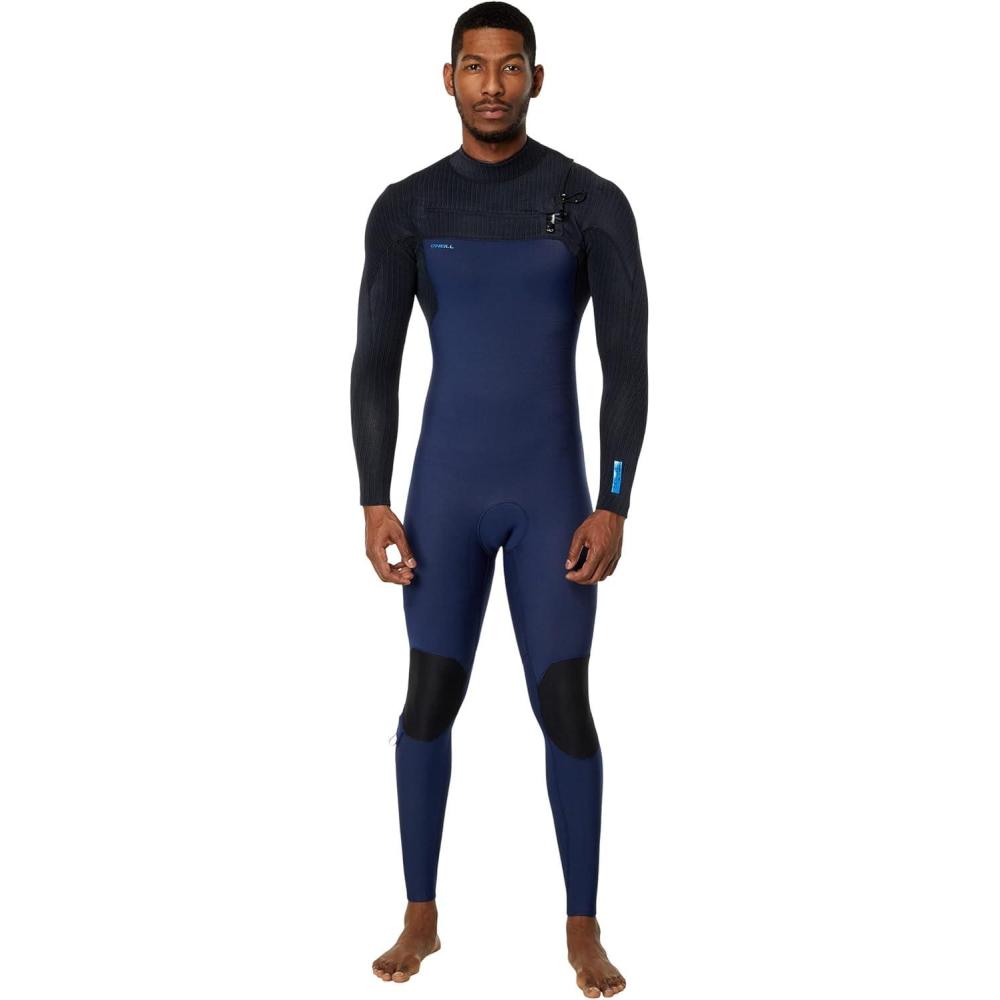 imageONEILL Mens Neoprene Surfing Wetsuit BlackGreyRed LS 32MM Chest Zip FullE75NavyBlack