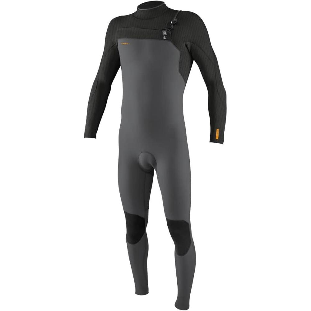 imageONEILL Mens Neoprene Surfing Wetsuit BlackGreyRed LS 32MM Chest Zip FullHR6SmokeRaven