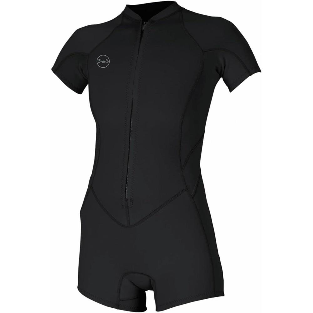 imageONeill Womens Bahia 21mm Full Zip Short Sleeve Spring WetsuitBlackBlackBlack
