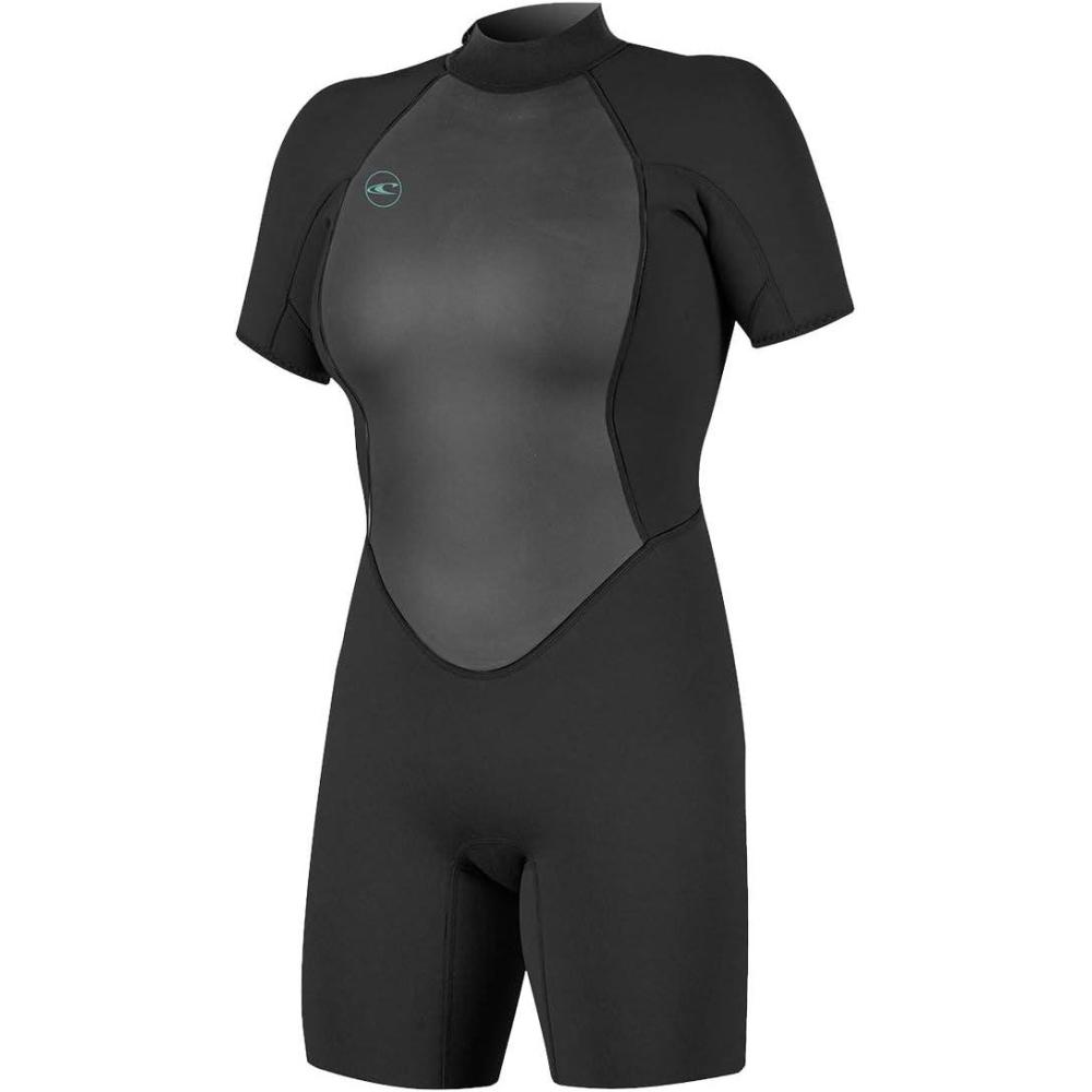 imageONeill Womens Reactor2 2mm Back Zip Short Sleeve Spring WetsuitBlackBlack