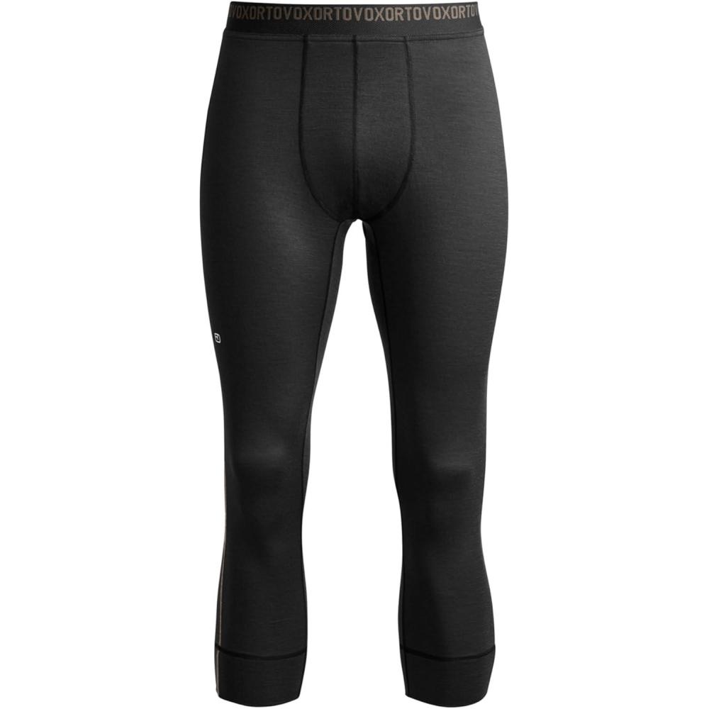 imageOrtovox Mens 185 RocknWool Short Pants Soft Breathable Merino Wool Base Layer for Winter Touring Skiing ampamp SnowboardingBlack Raven