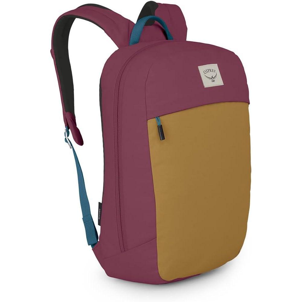 imageOsprey Arcane Large Day Commuter Backpack Medium Grey HeatherAllium RedBrindle Brown