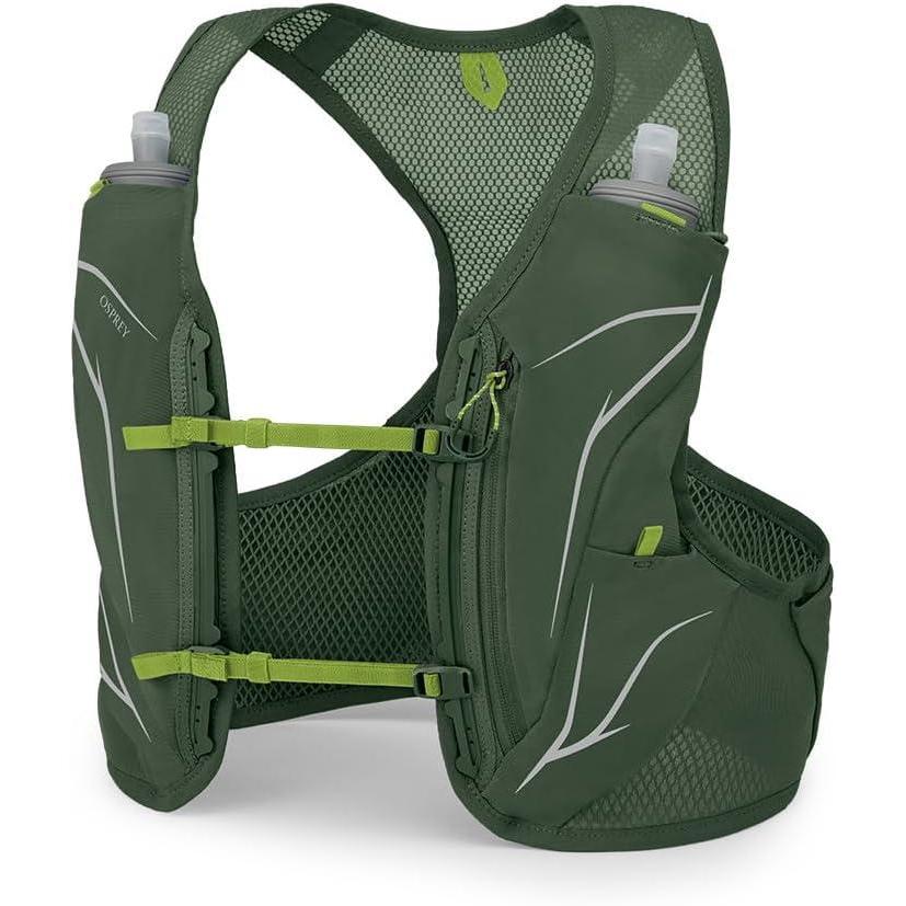 imageOsprey Duro LT Mens Running Hydration Vest with Hydraulics Soft FlasksSeaweed GreenLimon