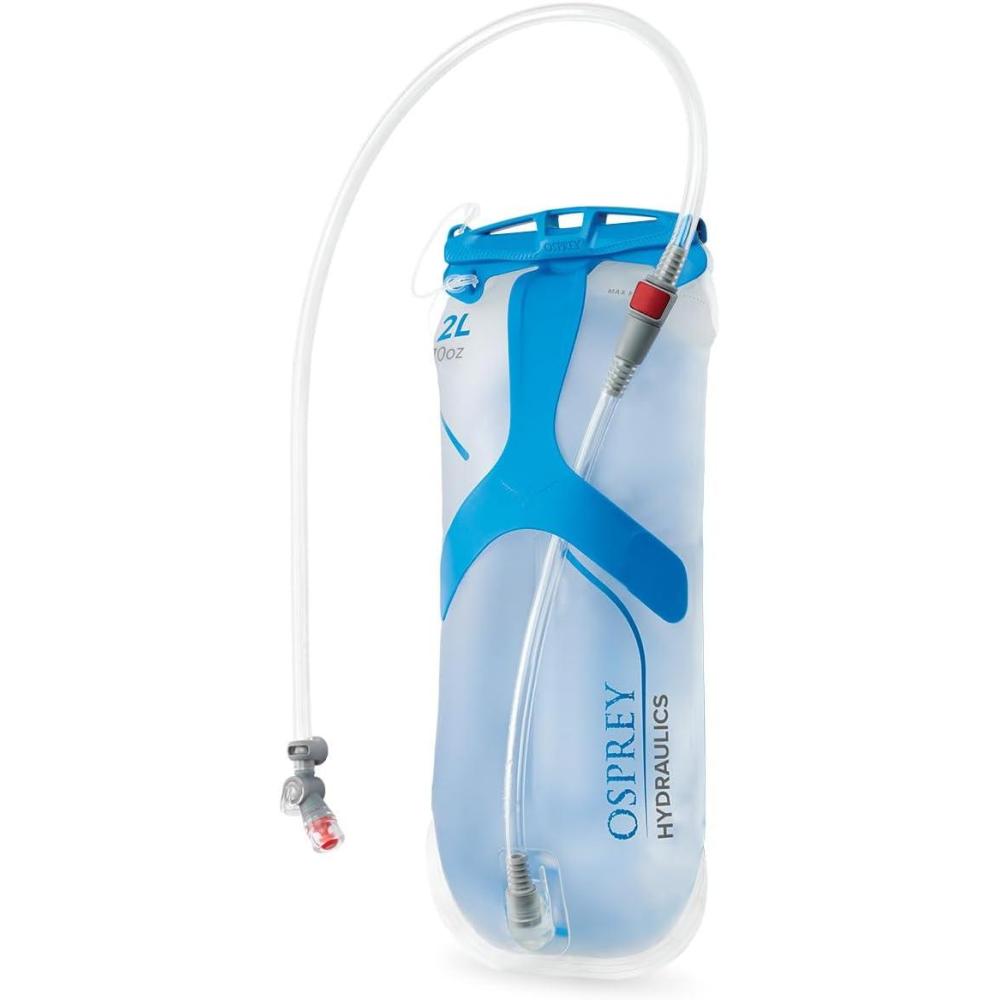 imageOsprey Hydraulics Backpack Water Reservoir with Bite Valve  BPAFree Leakproof Hydration Bladder with QuickConnect and SlideSeal  Compatible with Most Hiking and Biking Packs Clear2L