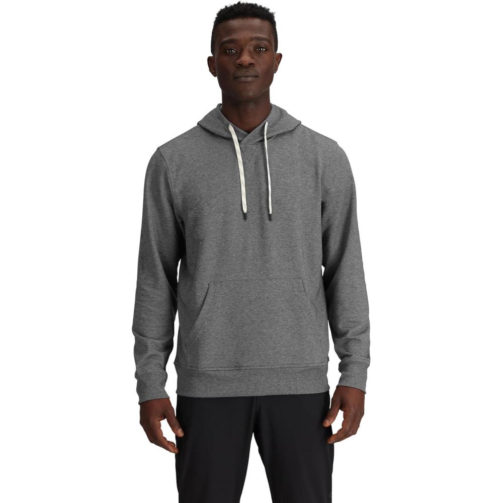 imageOutdoor Research Mens Essential Fleece Pullover HoodieGrey Heather