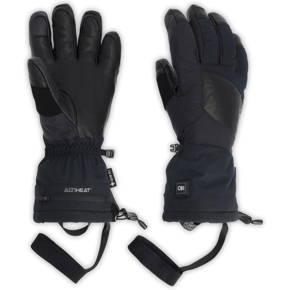 imageOutdoor Research Prevail Heated GoreTEX GlovesSolid Black