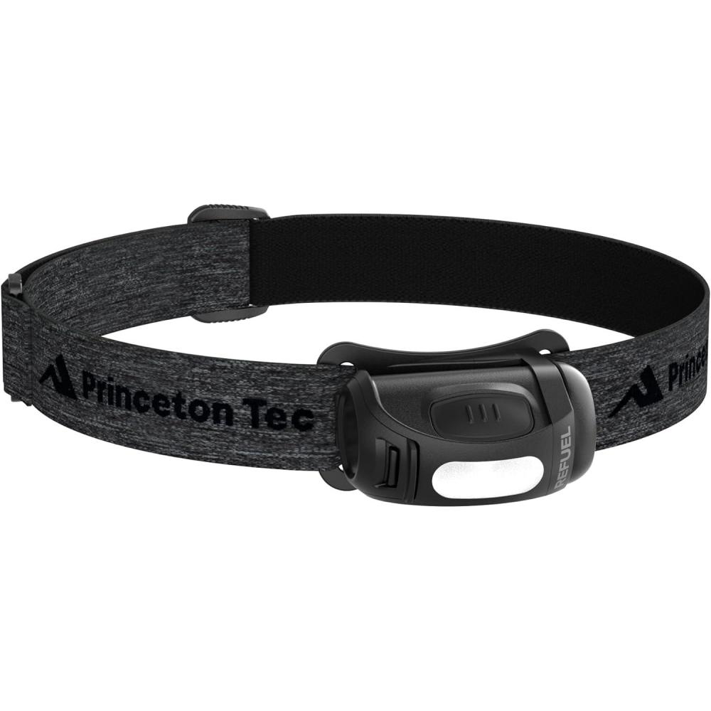 imagePrinceton Tec REFUEL 300 Compact 300Lumen AAAPowered Flood Headlamp with Dimmable Beam EasyOpen Battery Door IPX4 Water Resistance 5Year Warranty Made in USA Black