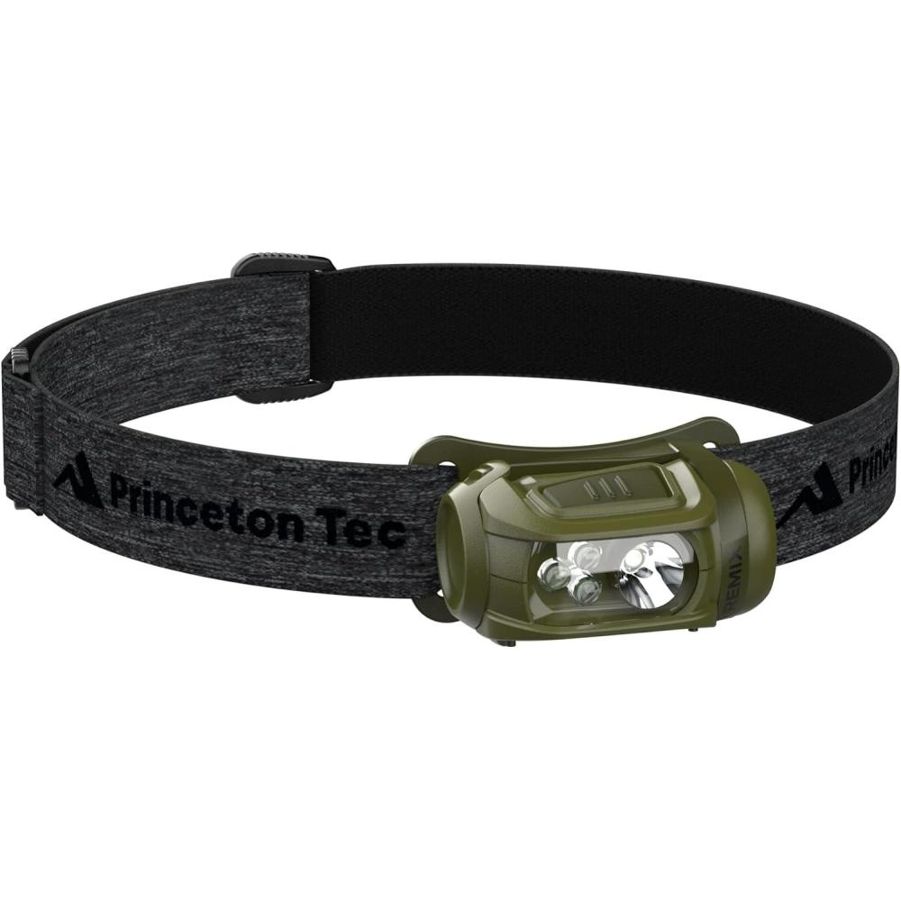 imagePrinceton Tec Remix 450 Lumen Maxbright ampamp Ultrabright Black Dark Gray LED Headlamp IPX4 Water Resistance Essential for Hiking Camping Hunting Fishing Running ampamp Safety PreparednessGreen