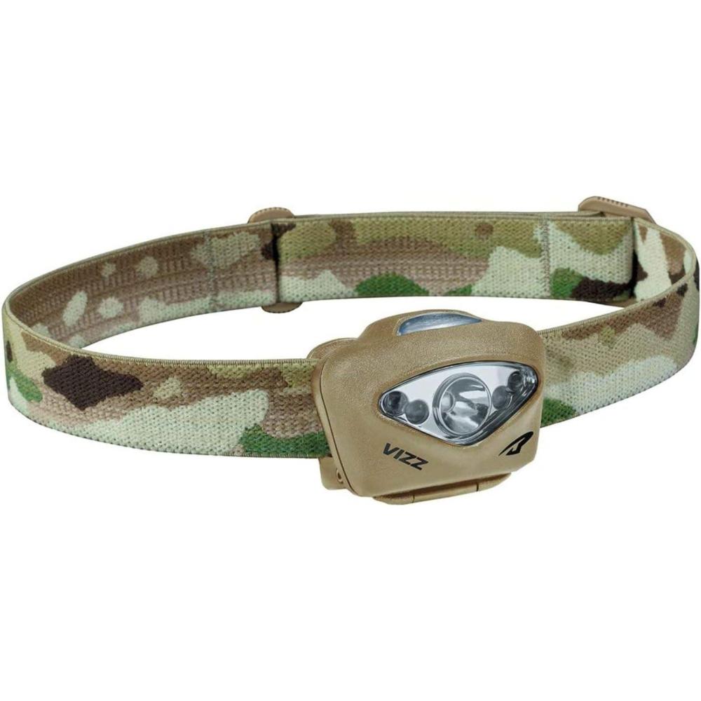imagePrinceton Tec Vizz Headlamp 550 Lumen Dimmable LED IPX7 Water Resistance Essential Outdoor Accessory for Hiking Backpacking Camping Running and Safety Preparedness Green New VersionTan