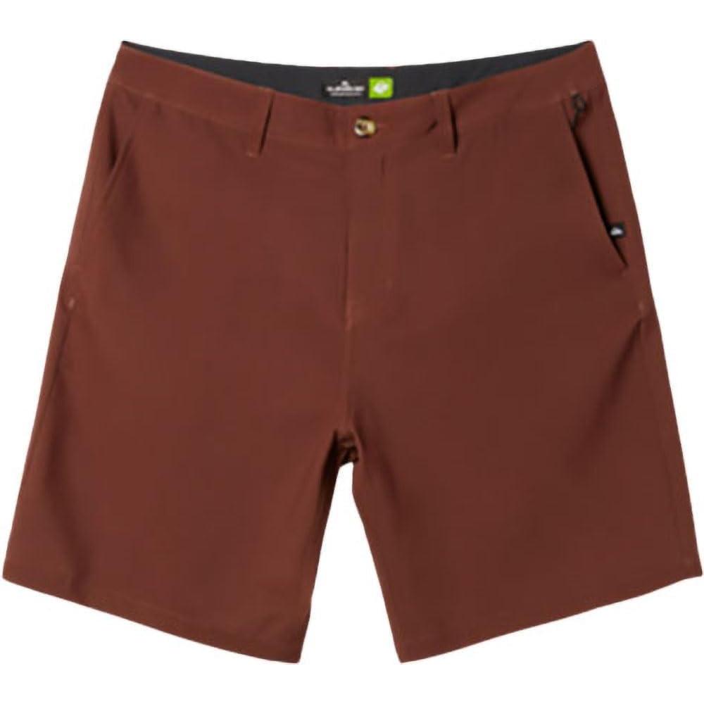 imageQuiksilver Mens Union Amphibian 20 Inch Water Friendly Hybrid Short 2844Brown Stone