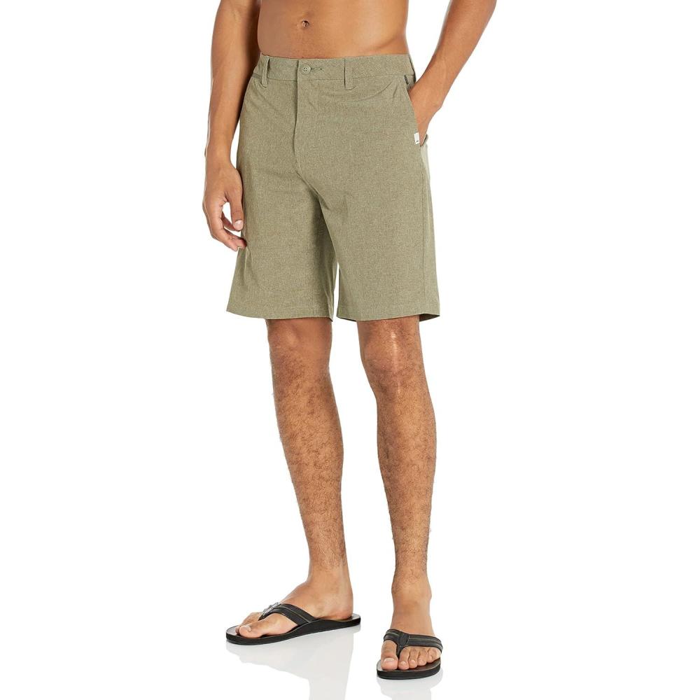 imageQuiksilver Mens Union Amphibian 20 Inch Water Friendly Hybrid Short 2844Kalamata Heather