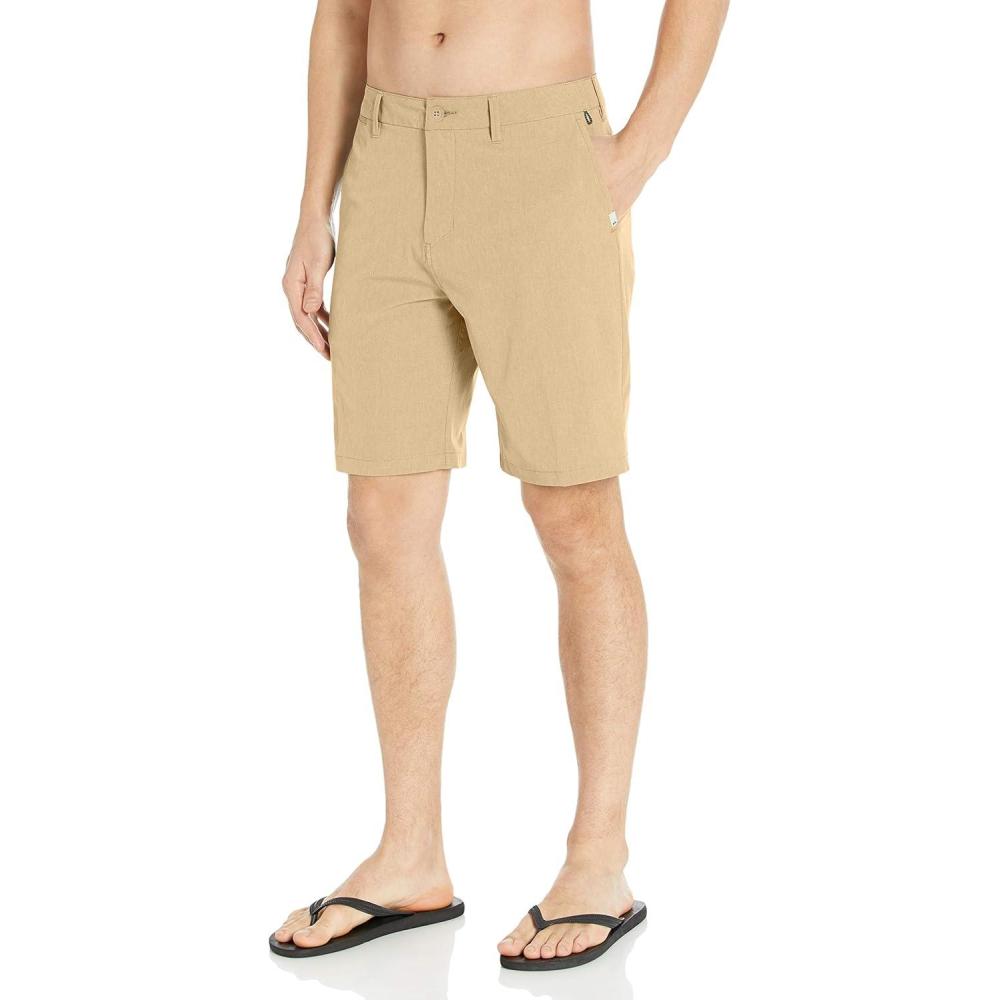 imageQuiksilver Mens Union Amphibian 20 Inch Water Friendly Hybrid Short 2844Plage Heather
