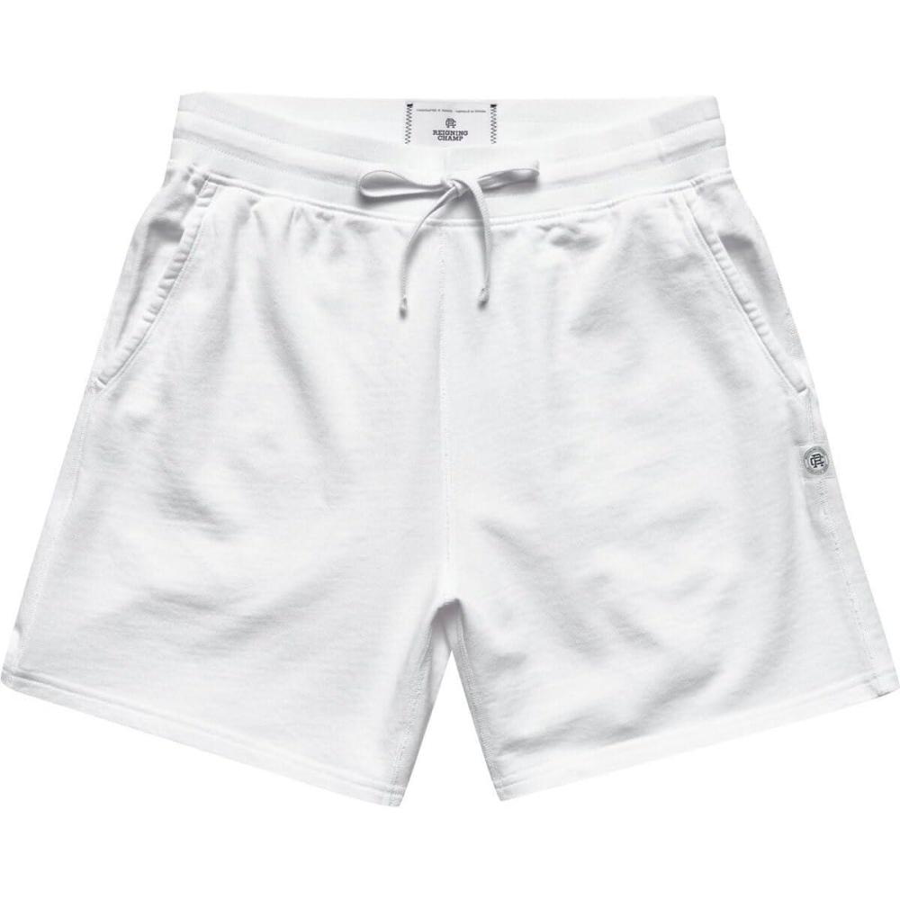 imageREIGNING CHAMP Mens Lightweight Terry 6quot ShortsWhite
